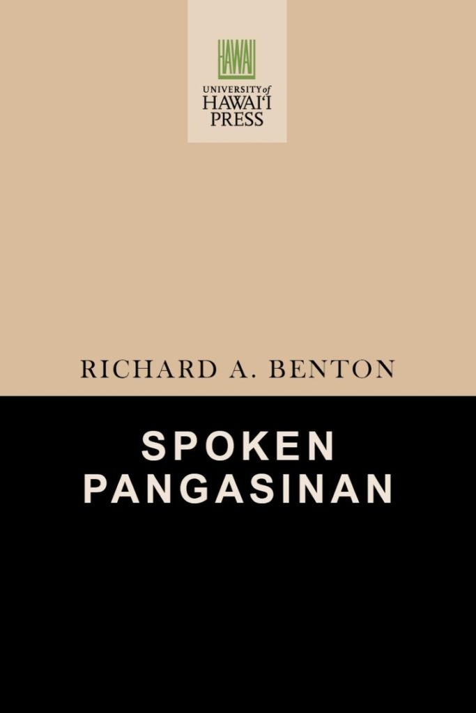 Cover of Spoken Pangasinan book, as open access