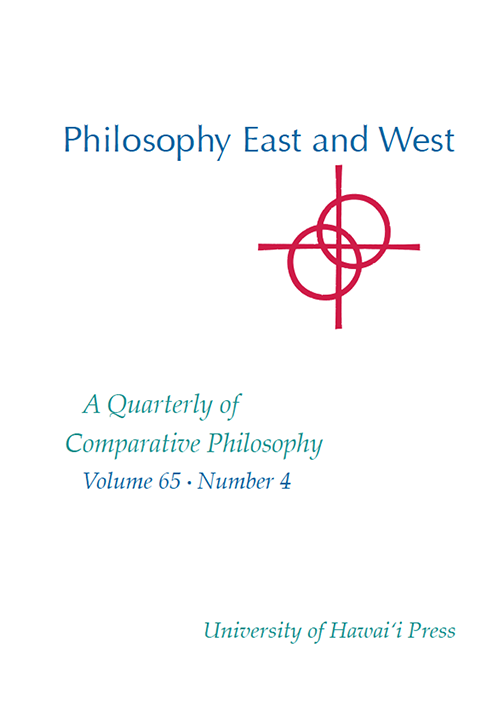 Philosophy East and West, vol. 65, no 4 (2015)