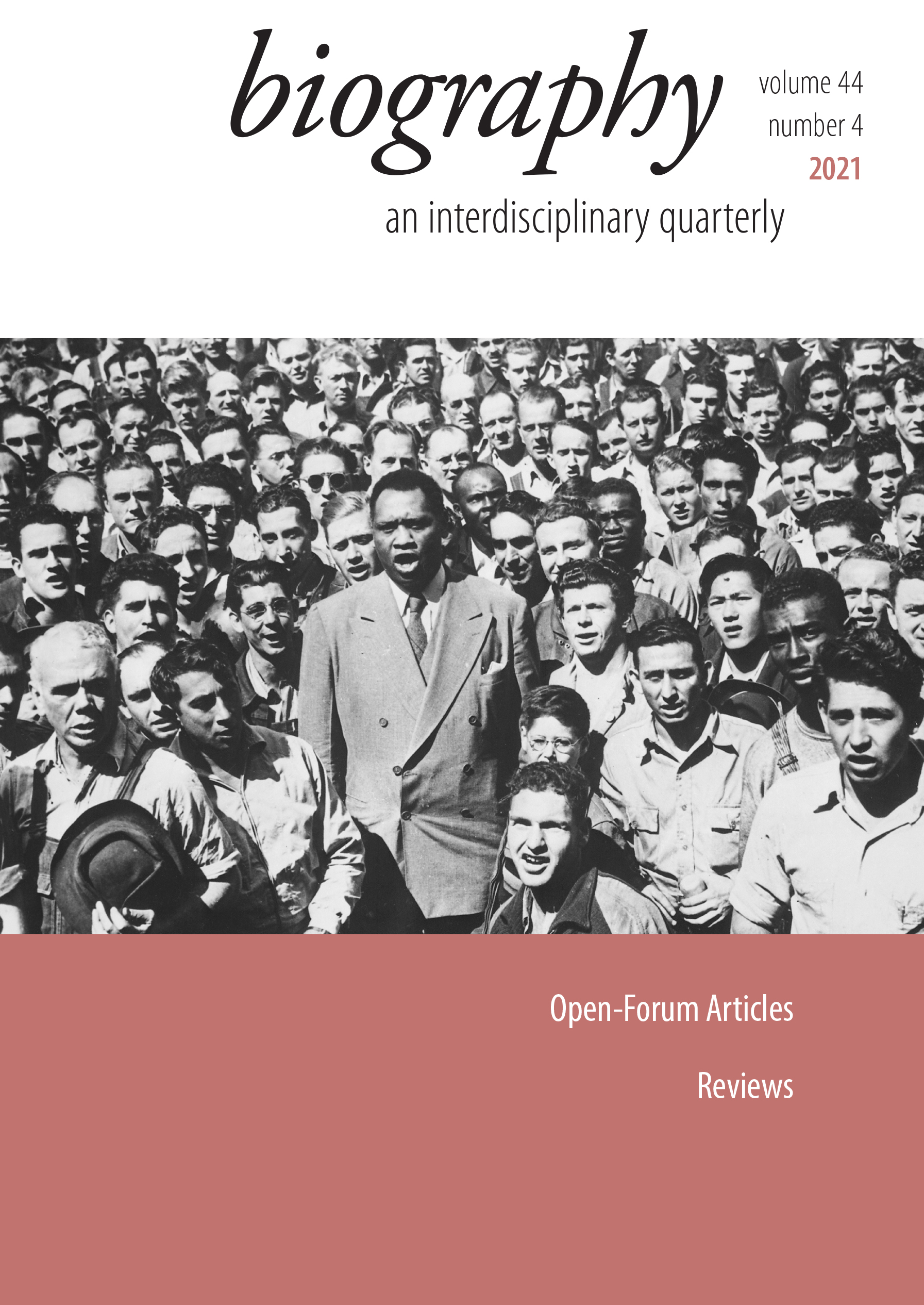 Biography: An Interdisciplinary Quarterly