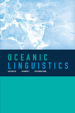 Cover for Oceanic Linguistics 65-2
