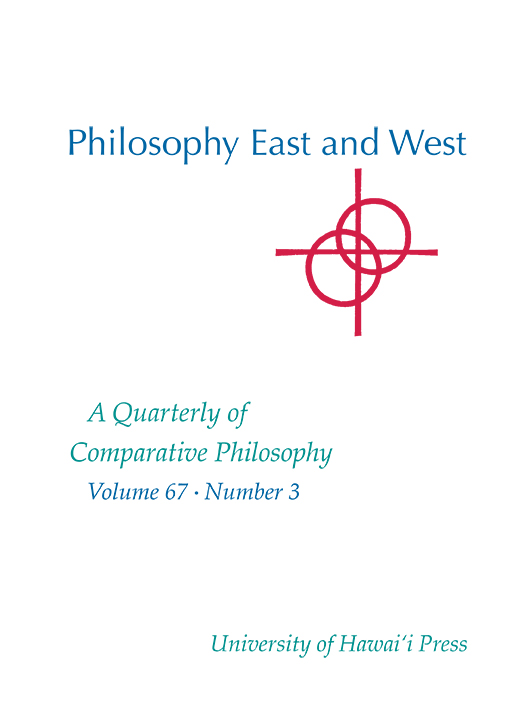 Philosophy East and West, vol. 67, no. 3 (July 2017)