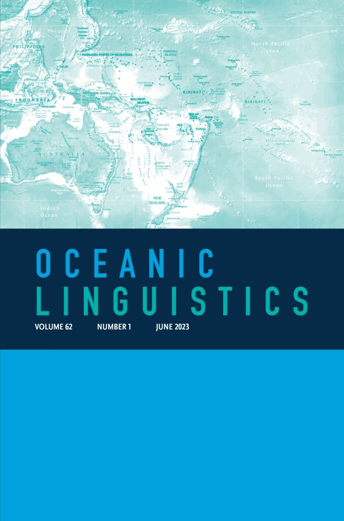 Oceanic Linguistics 62-1 cover
