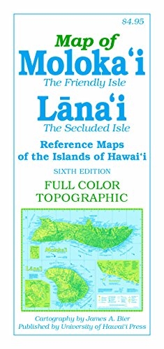 Map of Moloka‘i and Lana‘i: The Friendly Isle and the Private Isle