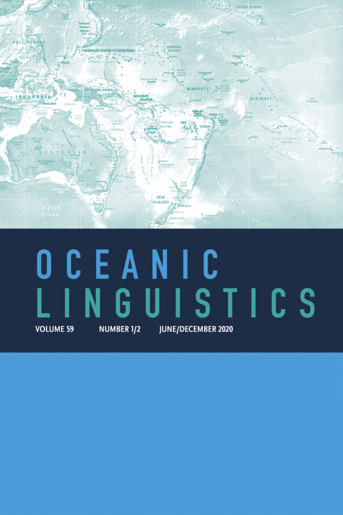 Cover of Journal Oceanic Linguistics